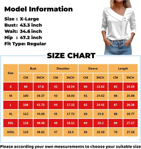 Vista 6 de Women's Christmas Tops 2023 Casual Fashion Printed Long Sleeve Lapel V Neck Button Pullover Top, S-3XL
