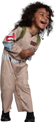 Vista 4 de Party City Ghostbusters Halloween Costume for Babies Includes Printed Jumper with Leg Snaps