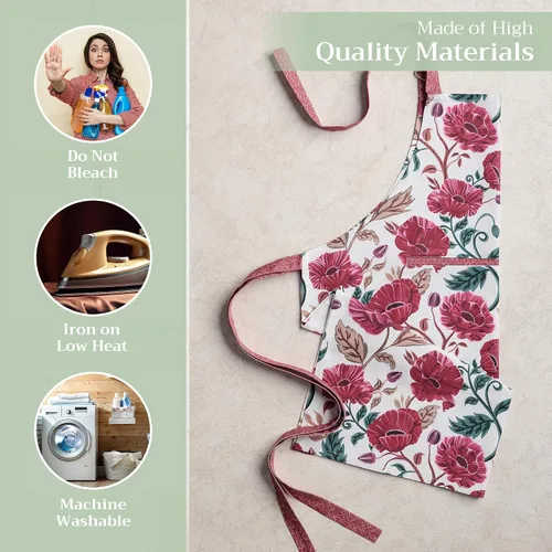 Vista 1148 de Maison d' Hermine Delantales para mujer con bolsillo, 100% algodón (27.50 x 31.50 pulgadas)