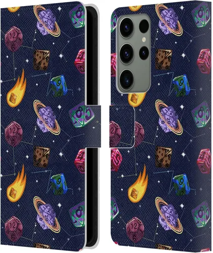 Vista 120 de Head Case Designs Officially Licensed Carla Morrow Colorful Space Dice Patterns Leather Wallet Case Compatible with Samsung Galaxy A07 4G