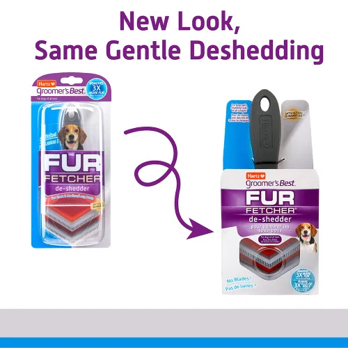 Vista 3 de Hartz Groomer's Best Fur Fetcher De-Shedder - Cepillo para perro, color negro