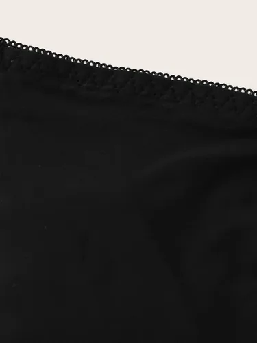 Vista 4 de GORGLITTER Ropa interior de 2 piezas para mujer, tangas de cadena en G, correa transparente, invisible, sin costuras, ropa interior transparente