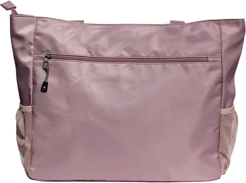 Vista 2 de Bolsa grande de playa resistente al agua, ligera de 20 pulgadas, bolsa grande para mujer, para gimnasio, playa, viajes, piscina, yoga, enfermeras