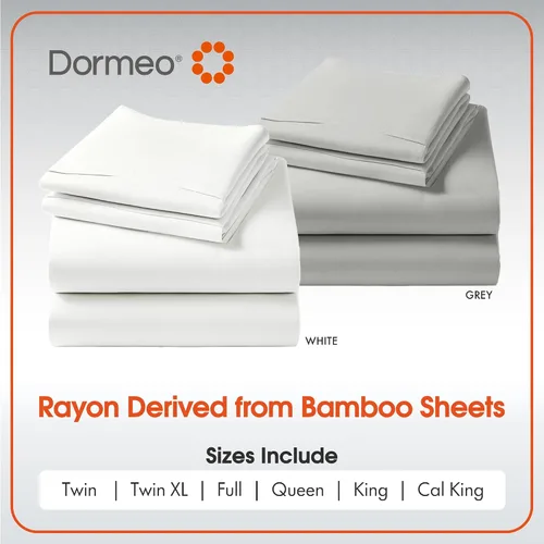 Vista 7 de Dormeo SnowTek - Juego de sábanas prémium para cama individual, lujosamente suave rayón de bambú refrescante, hipoalergénico, calidad de hotel