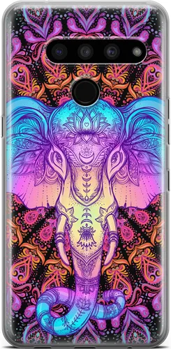 Vista 10 de Mertak Clear Phone Case Compatible with LG Stylo 6 5 4 K61 K51S K41S K30 K20 Q70 Q60 Mountains Silicone Protective Girls Tribal Slim Cover Design