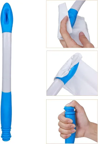 Vista 5 de Limpiador Plegable de Largo Alcance y Comodidad - Ayuda para Limpieza Inferior - Bastón Asistente para Autolimpieza de Glúteos - Ayudas de Inodoro