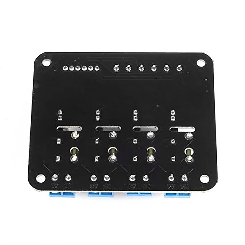 Vista 4 de SainSmart módulo de relé sólido con disparador de alto nivel 5V 2A, color negro