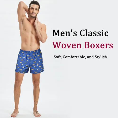 Vista 5 de CINVIK Calzoncillos tipo bóxer de algodón de ajuste holgado para hombre
