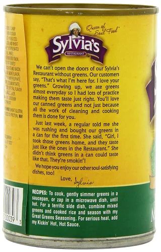 Vista 7 de Sylvia's Verdes mixtos especialmente sazonados, latas de 14.5 onzas (paquete de 12)