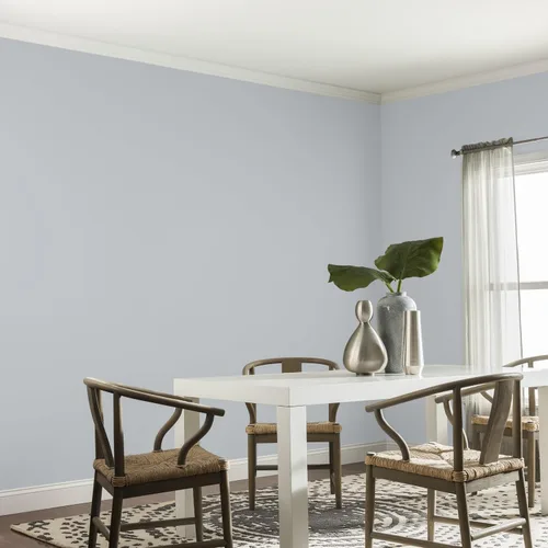Vista 385 de Glidden Pintura Interior + Imprimación: Gris/Plata Antigua, Una Capa, Satinado, 1 Galón