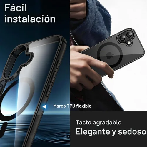 Vista 6 de JETech Funda magnética para iPhone 17, color negro