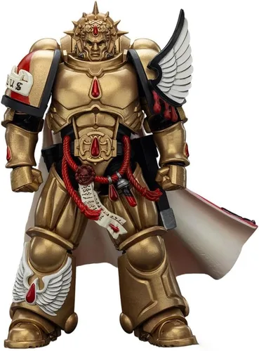 Vista 8 de JOYTOY 1/18 Warhammer 40,000 Figura de acción Blood Angels Capitán con pistola Inferno y colección Power Fist Modelo Pre-Order