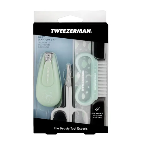 Vista 11 de Tweezerman Kit de manicura para bebés con cortaúñas, cepillo, tijeras y lima