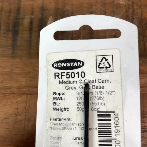 Vista 4 de Ronstan RF5010 C-cleat Cam Cleat - Medio - Gris WGris Base