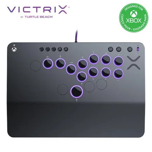 Vista 13 de Turtle Beach Victrix Pro KO Leverless All Button Fight Stick for PlayStation 5, Officially Licensed PS5 PS4, Windows 10/11 PC, Customizable eSports