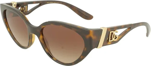 Vista 2 de Dolce Gabbana DG 6146 50213 Havana - Gafas de sol de plástico ojo de gato lente degradado marrón