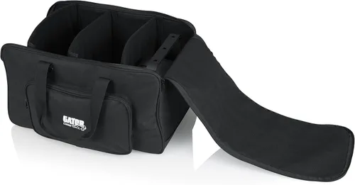 Vista 4 de Gator Cases - Bolsa de mano para sostener hasta (4) accesorios de iluminación LED estilo par con divisores ajustables
