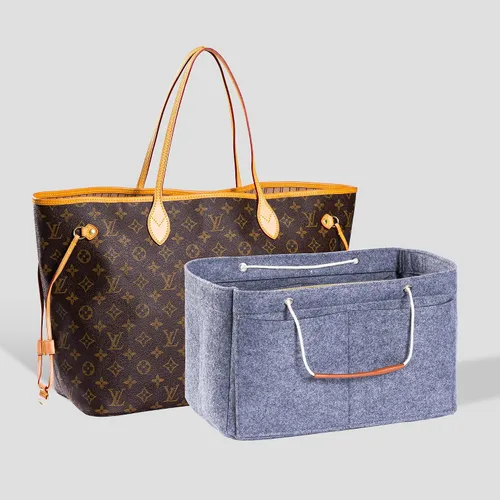 Vista 5 de Olunsu Purse Organizer Insert for Handbags Tote with Zipper Felt Bag Divider Keep Bag Shape Lightweight 5 Sizes