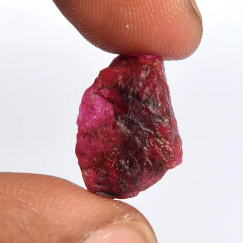 Vista 3 de GEMHUB Amazing Raw Red Ruby Chunk 9.00 Ct Natural Healing Crystal Gem, Piedra preciosa, africano - rubí rojo
