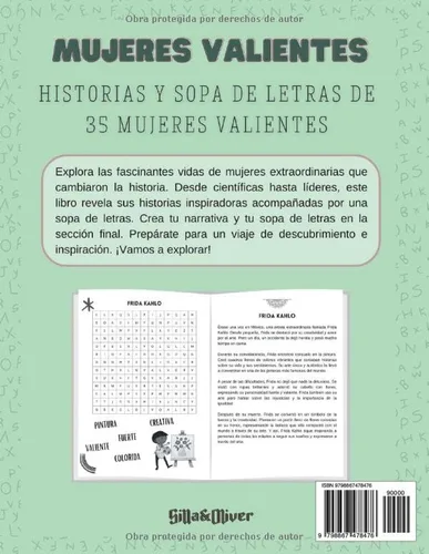 Vista 2 de Mujeres valientes Historias y sopas de letras de 35 mujeres valientes (Spanish Edition)