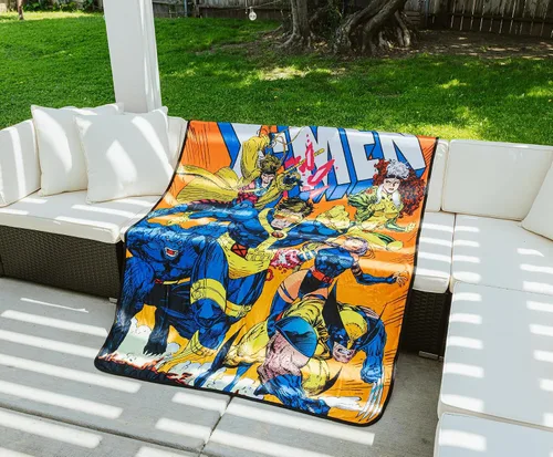 Vista 8 de Marvel Cobija de forro polar con funda de cómic de Comics X-Men 45 x 60 pulgadas
