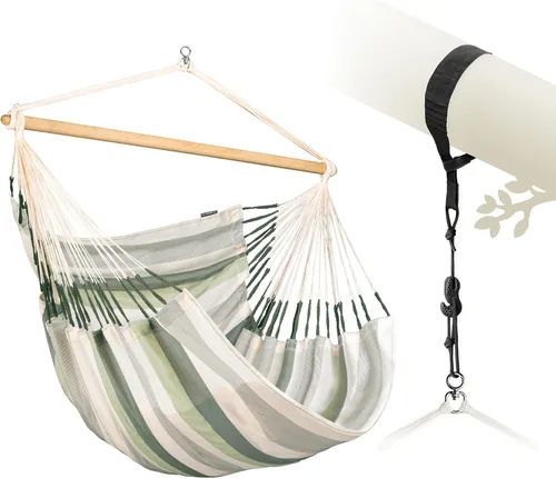 Vista 17 de LA SIESTA Domingo - Silla colgante para exteriores resistente a la intemperie Sea Salt