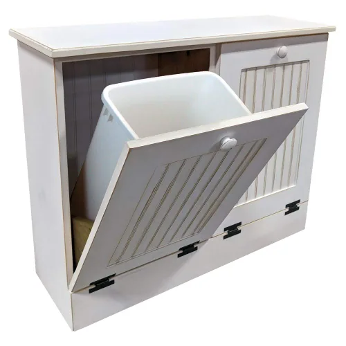 Vista 18 de Cubo doble de basura/Recipiente para papelera de reciclaje.