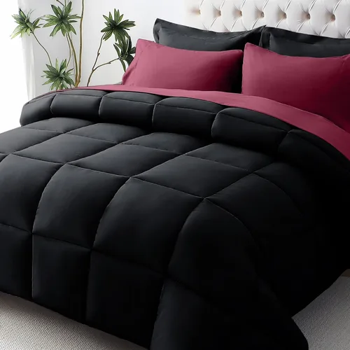 Vista 35 de JOLLYVOGUE Juego de edredón individual XL, cama ultrasuave en una bolsa, tamaño individual XL, 5 piezas, juego de ropa de cama certificado Oeko-TEX