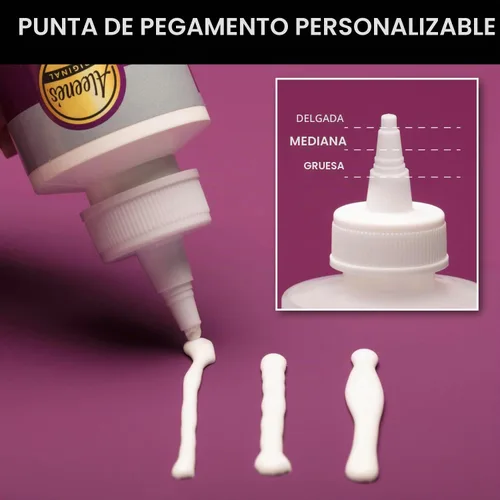 Vista 4 de Aleene's Pegamento pegajoso de secado rápido, accesorio multiusos premium, secado rápido y pegado rápido, 4 onzas líquidas, paquete de 3