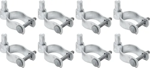 Vista 13 de VIVIDA Bisagra de puerta de enlace de cadena de 1-3/8", bisagra de poste macho galvanizado, para poste de diámetro exterior de 1-3/8", herrajes