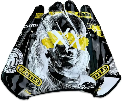 Vista 19 de Battle Guantes deportivos con receptor de velocidad Doom Blanco