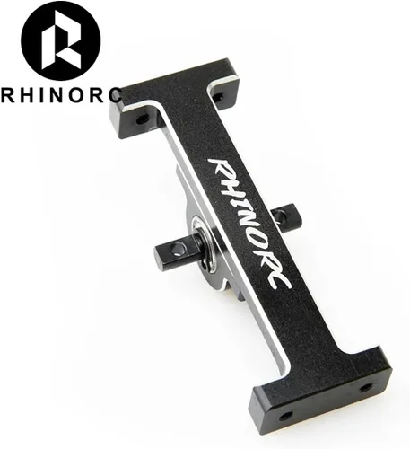 Vista 5 de RhinoCrawler - Viga de suspensión a control remoto, puente de soporte RC, eje de eje de transmisión extensible de metal para 1/10 Axial SCX10