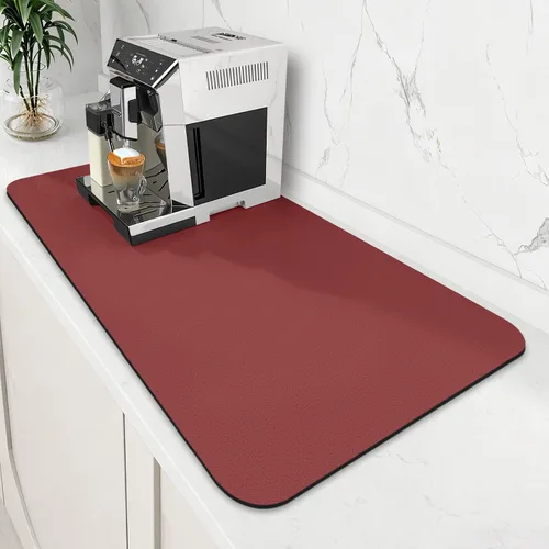 Vista 10 de Tapete de café súper absorbente para secar platos, tapete para barra de Caqui