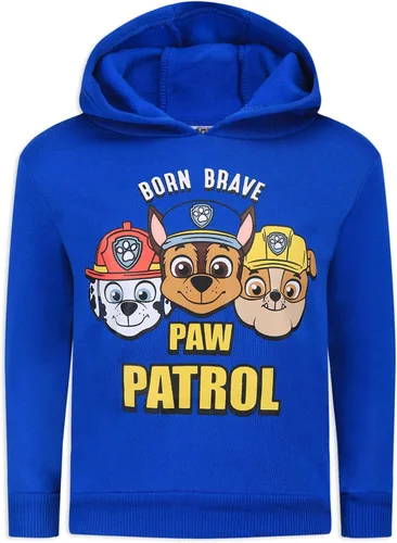 Vista 2 de Paw Patrol Nickelodeon Marshall, Rubble and Chase - Paquete de 2 sudaderas con capucha para niños pequeños y pequeños, color azulblanco