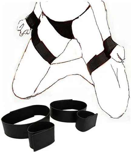 Vista 6 de Sujeción de cama para cama de tamaño individual, lazos sexuales para adultos para tobillos y muñecas, esposas sexuales, kits de bonage, correas