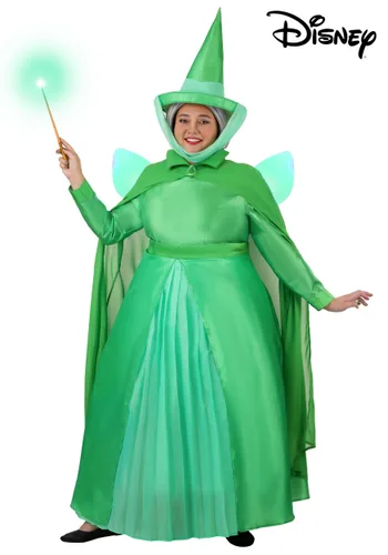 Vista 11 de Disfraz Plus Size de Fauna de La Bella Durmiente de Disney para Mujer Multicolor