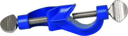 Vista 2 de EISCO Bosshead, ángulo recto, se adapta a varillas de hasta 0.630 in, tornillo ajustable, aleación de zinc con recubrimiento en polvo resistente