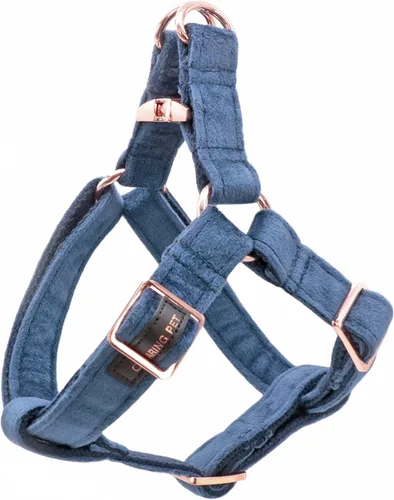 Vista 15 de ARING PET Arnés halter para perro, arnés de terciopelo para perro, arnés halter para perro sin tirones, arnés ajustable resistente para perros
