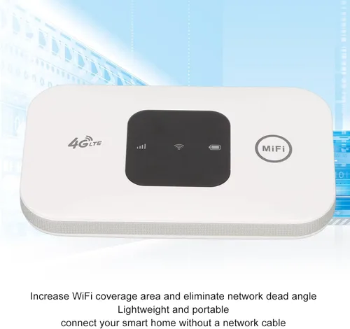 Vista 2 de Dispositivo de punto de acceso móvil 4G LTE Enrutador portátil de viaje con tarjeta SIM Enrutador desbloqueado, compatible con 8 a 10 usuarios