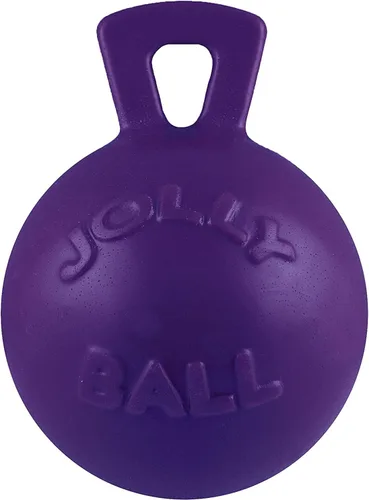 Vista 16 de Jolly Pets Tug-n-Toss - Pelota de juguete resistente para perros con asa, 4.5 pulgadas/pequeña, azul (445 BL)