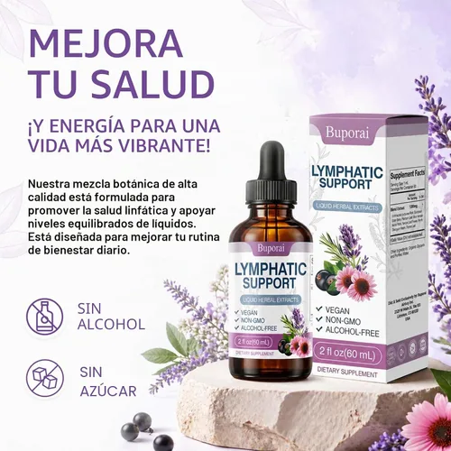 Vista 7 de Lymphatic Support Drops Liquid – Drenaje linfático para mujeres y hombres