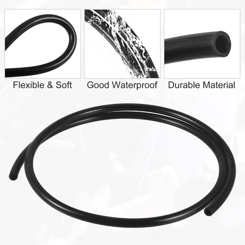 Vista 5 de X AUTOHAUX Tubo de carburador de 0.31 x 39 pulgadas, línea de ventilación de combustible universal, tubo de manguera de gasolina para ATV, Negro
