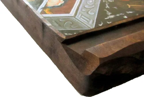 Vista 7 de Icono de madera griego cristiano ortodoxo de madera de la resurrección de Jesucristo / K4