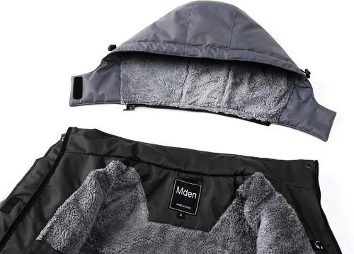 Vista 5 de Chaqueta de esquí impermeable para mujer, resistente al viento, con aislamiento de forro polar