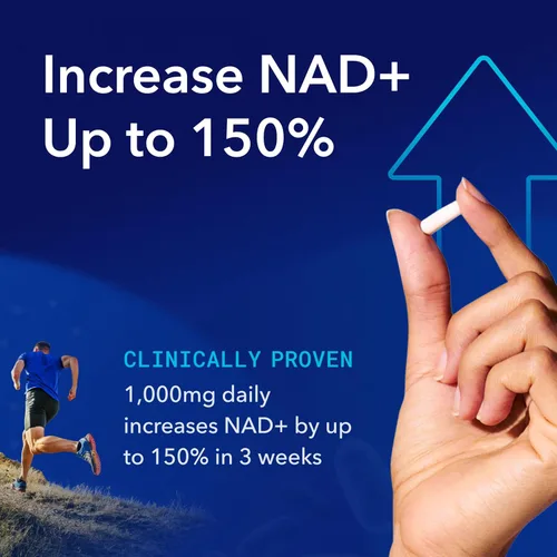 Vista 4 de TRU NIAGEN Paquete de belleza de 1,000 mg + paquete de belleza. Un paquete de espectro completo para apoyo diario de NAD+ de fuerza clínica
