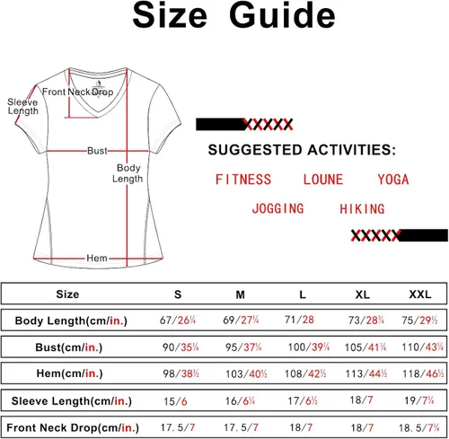 Vista 7 de Icyzone - Camisetas deportivas de cuello en V y manga corta para mujer, ropa de entrenamiento para yoga, correr, acondicionamiento físico y deportes