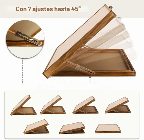 Vista 3 de Lavievert Tablero de rompecabezas reversible 2 en 1 para rompecabezas