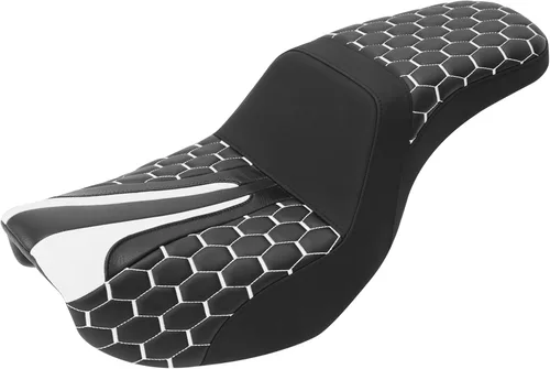 Vista 44 de C.C. RIDER Asiento para Conductor y Pasajero Asiento de Elevación Compatible con Harley Dyna Street Bob FXDB Low Rider FXDL/FXDLS Super Glide Custom
