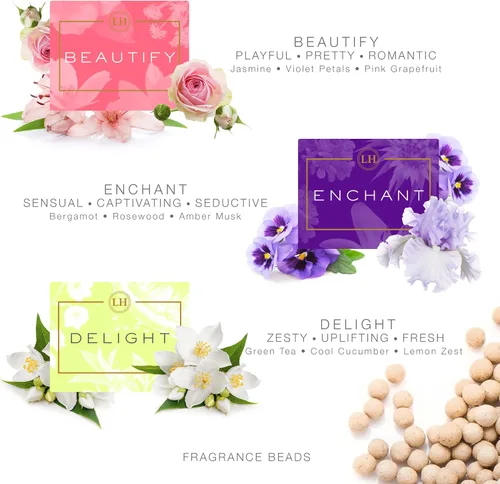 Vista 4 de Lisa Hoffman Fragrance Earrings for Women 06 Sunray Charm with Fragrance Beads Classic Elegant Earrings with Leverback Closure Fragrance Jewelry for