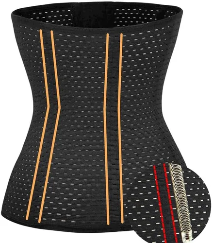 Vista 8 de Entrenador de cintura Cincher Body Shaper Sport Entrenamiento para reloj de arena 6 unids Hueso de acero más alta compresión